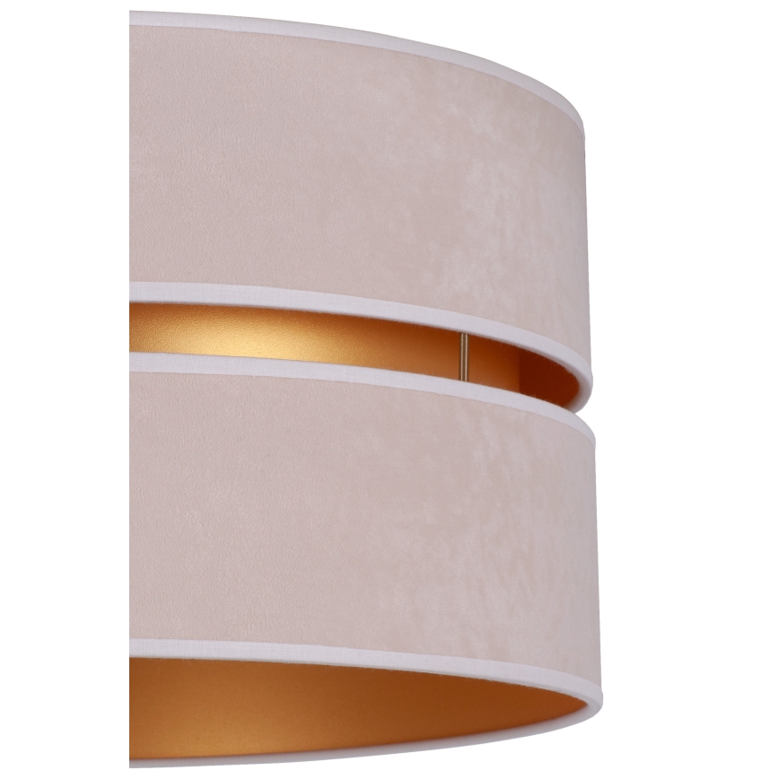 Duolla - Plafón DUO 1xE27/15W/230V diá. 40 cm beige/dorado