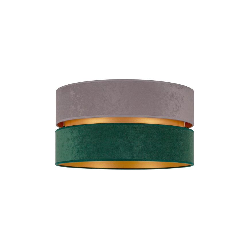 Duolla - Plafón DUO 1xE27/15W/230V diá. 40 cm gris/verde/dorado