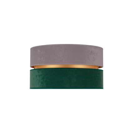 Duolla - Plafón DUO 1xE27/15W/230V diá. 40 cm gris/verde/dorado