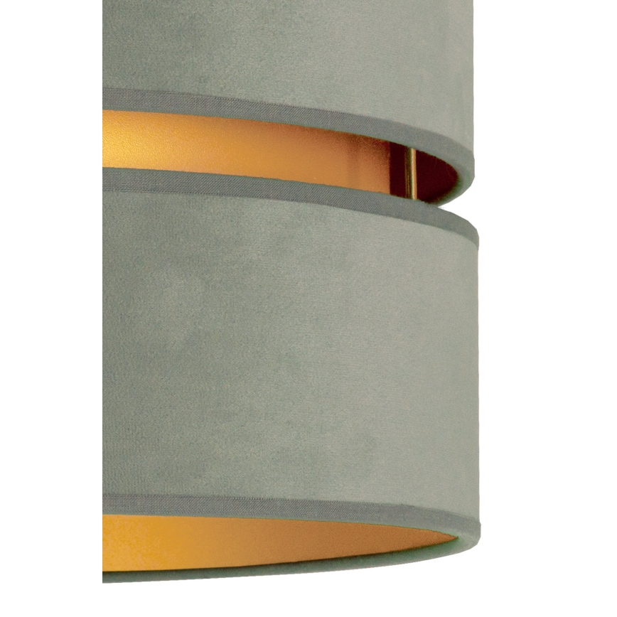 Duolla - Plafón DUO 1xE27/15W/230V diá. 40 cm verde claro/dorado