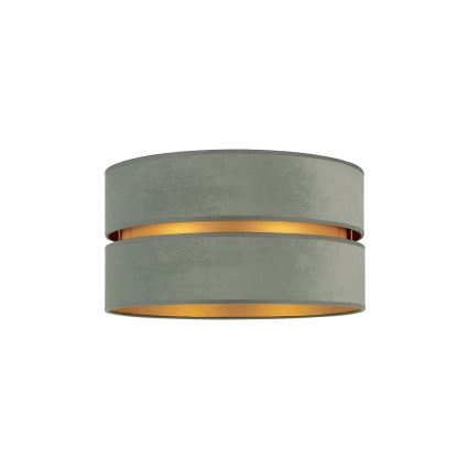 Duolla - Plafón DUO 1xE27/15W/230V diá. 40 cm verde claro/dorado