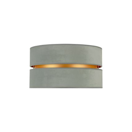 Duolla - Plafón DUO 1xE27/15W/230V diá. 40 cm verde claro/dorado