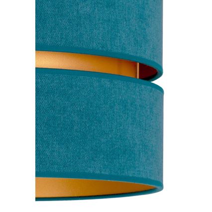 Duolla - Plafón DUO 1xE27/40W/230V diá. 40 cm turquesa/dorado