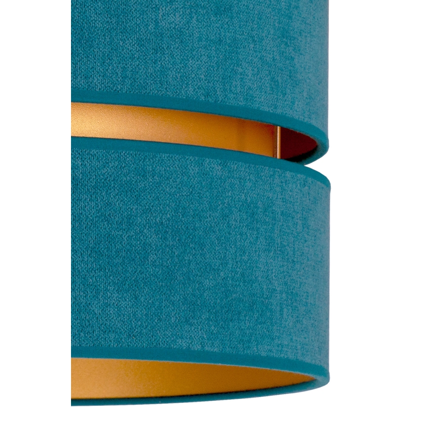 Duolla - Plafón DUO 1xE27/40W/230V diá. 40 cm turquesa/dorado