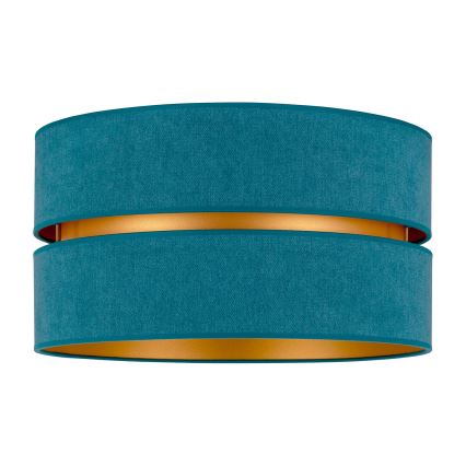 Duolla - Plafón DUO 1xE27/40W/230V diá. 40 cm turquesa/dorado