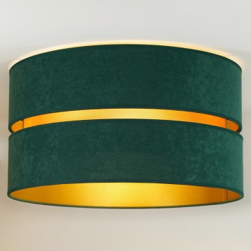 Duolla - Plafón DUO 1xE27/40W/230V diá. 40 cm verde/dorado