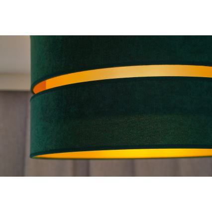 Duolla - Plafón DUO 1xE27/40W/230V diá. 40 cm verde/dorado