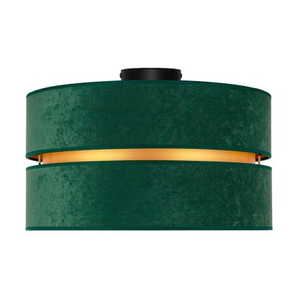 Duolla - Plafón DUO 1xE27/40W/230V diá. 40 cm verde/dorado