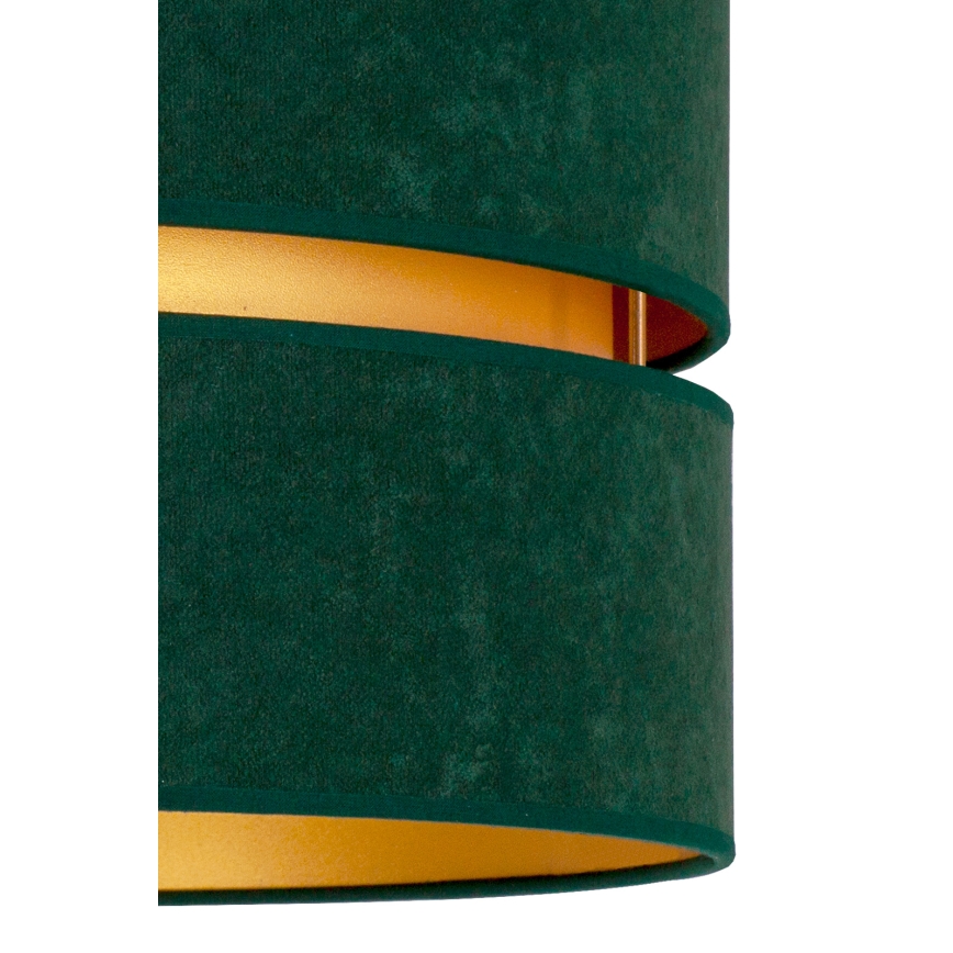 Duolla - Plafón DUO 1xE27/40W/230V diá. 40 cm verde/dorado