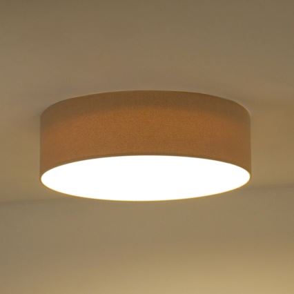 Duolla - Plafón LED CORTINA LED/26W/230V diá. 30 cm 4000K beige