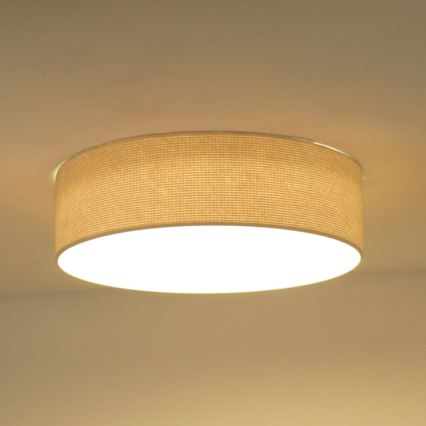 Duolla - Plafón LED CORTINA LED/26W/230V diá. 30 cm 4000K color crema