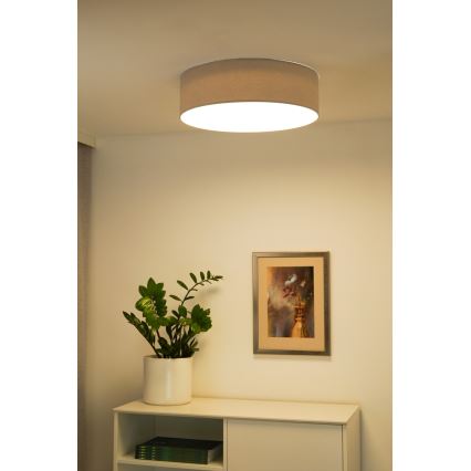 Duolla - Plafón LED CORTINA LED/26W/230V diá. 30 cm 4000K gris