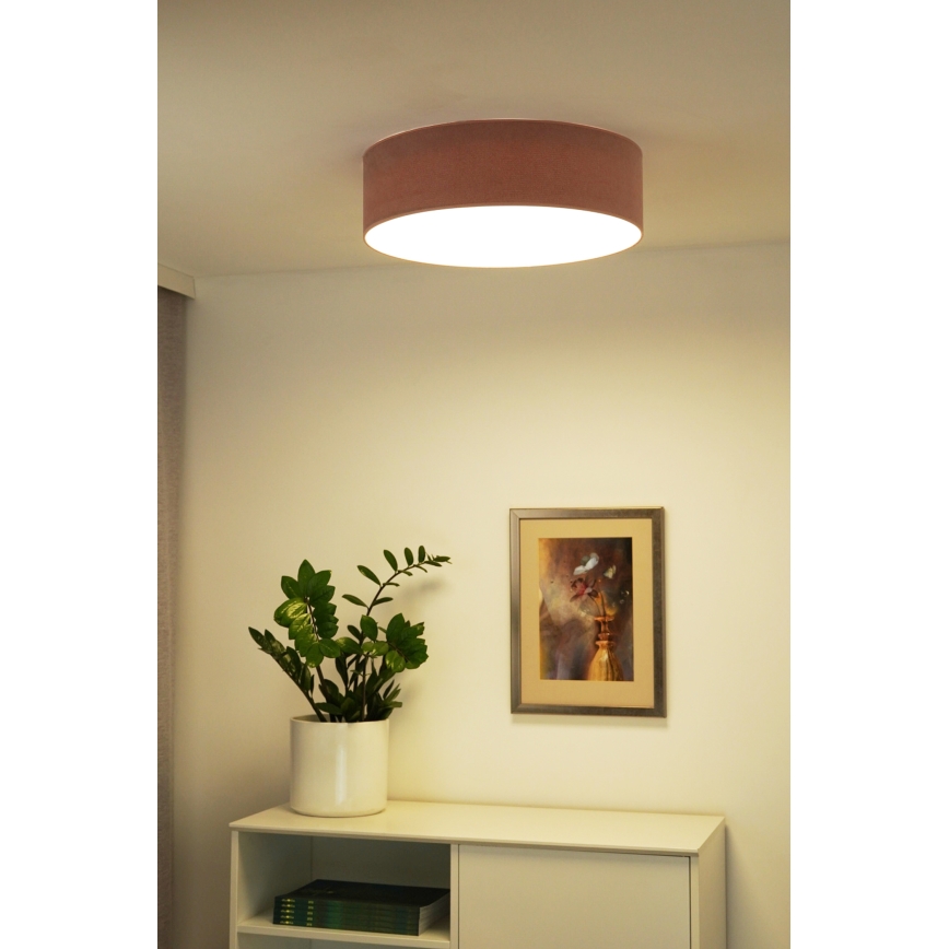 Duolla - Plafón LED CORTINA LED/26W/230V diá. 30 cm 4000K rosa