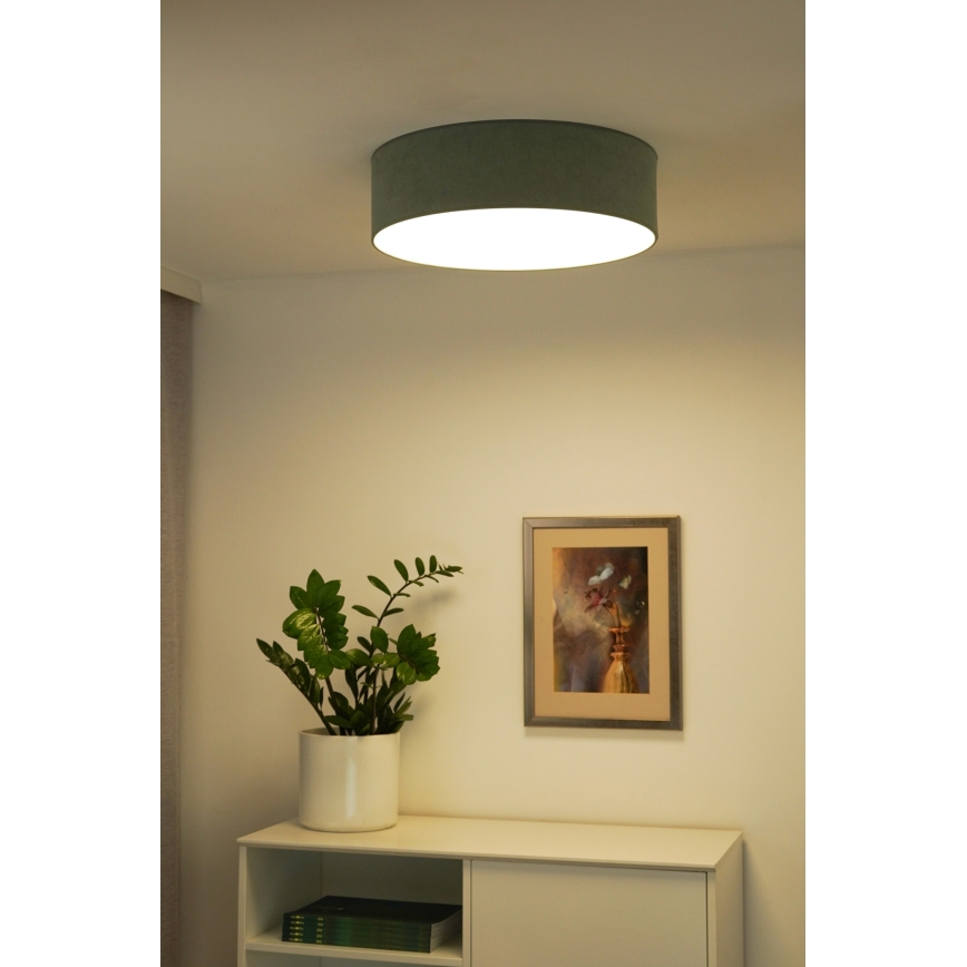 Duolla - Plafón LED CORTINA LED/26W/230V diá. 30 cm 4000K turquesa
