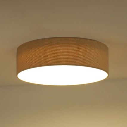 Duolla - Plafón LED CORTINA LED/26W/230V diá. 45 cm 4000K beige