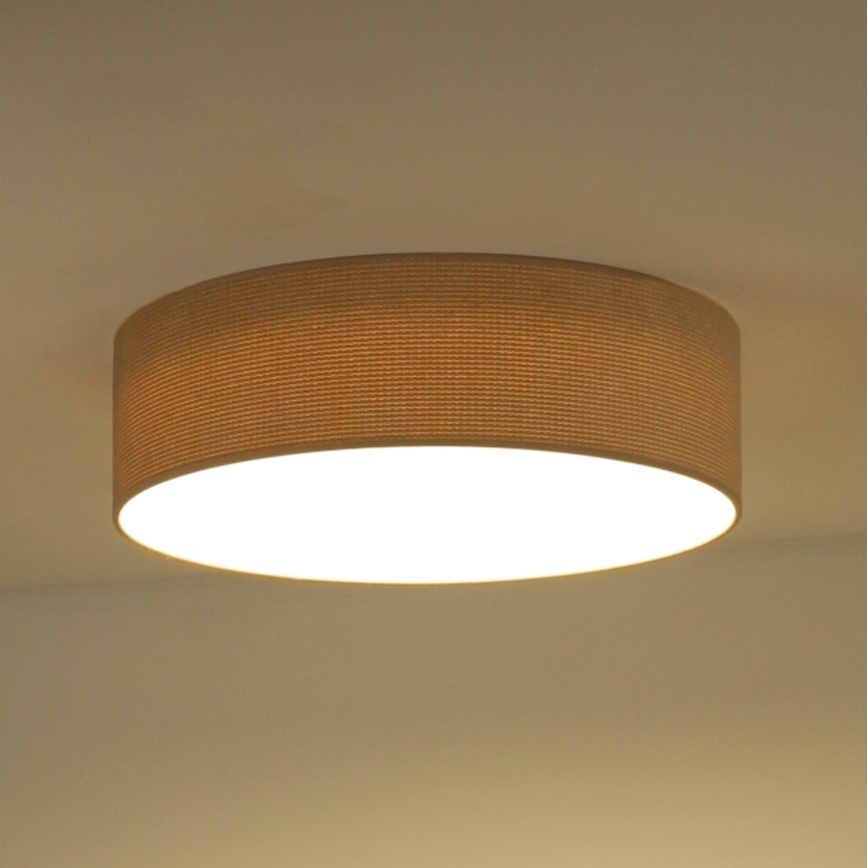 Duolla - Plafón LED CORTINA LED/26W/230V diá. 45 cm 4000K beige