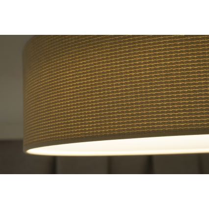 Duolla - Plafón LED CORTINA LED/26W/230V diá. 45 cm 4000K beige