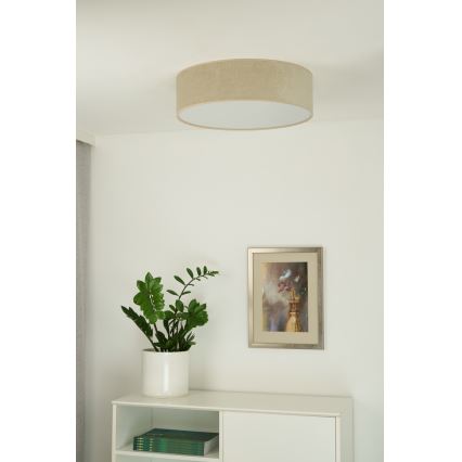 Duolla - Plafón LED CORTINA LED/26W/230V diá. 45 cm 4000K beige