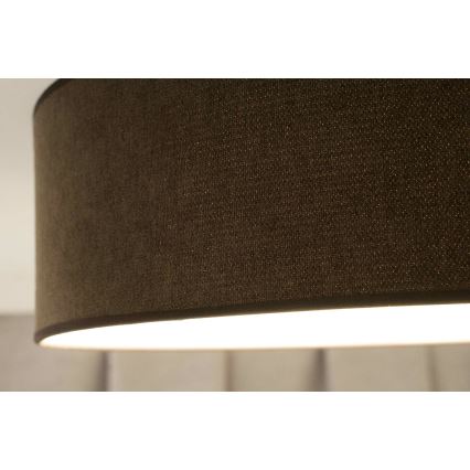 Duolla - Plafón LED CORTINA LED/26W/230V diá. 45 cm 4000K marrón