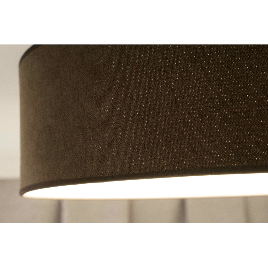 Duolla - Plafón LED CORTINA LED/26W/230V diá. 45 cm 4000K marrón