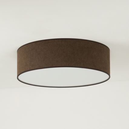 Duolla - Plafón LED CORTINA LED/26W/230V diá. 45 cm 4000K marrón
