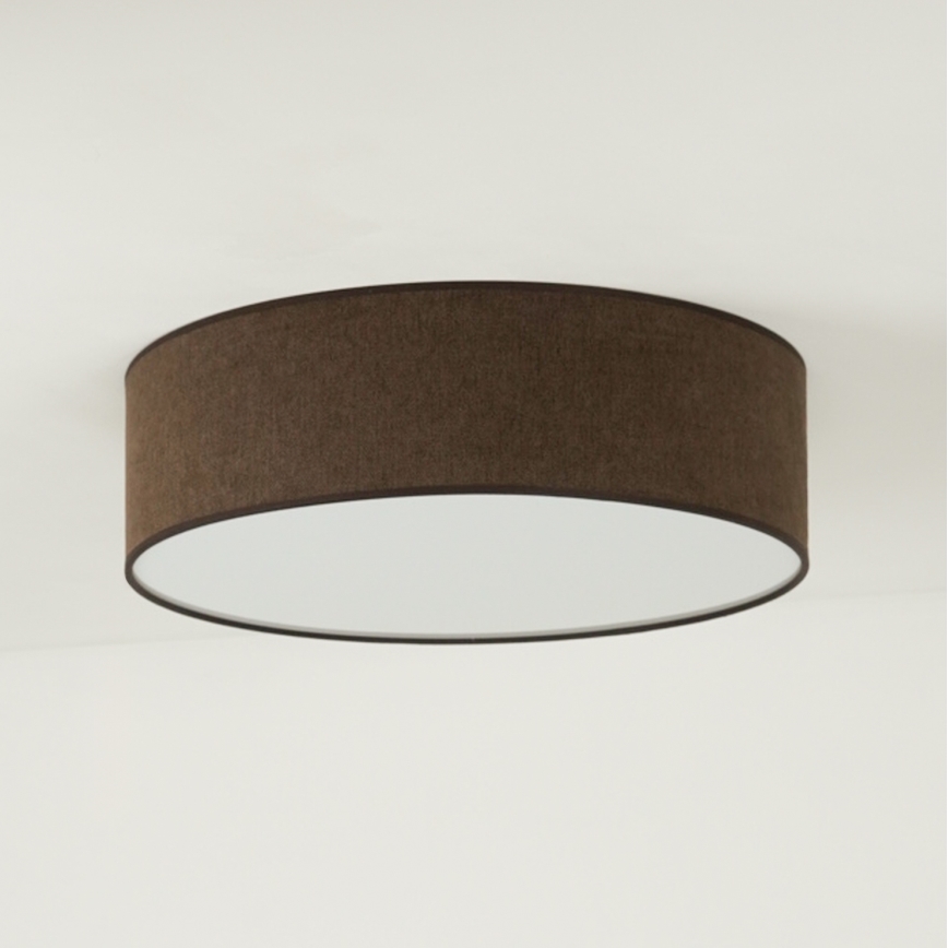 Duolla - Plafón LED CORTINA LED/26W/230V diá. 45 cm 4000K marrón