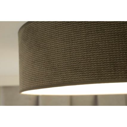 Duolla - Plafón LED CORTINA LED/26W/230V diá. 45 cm 4000K marrón