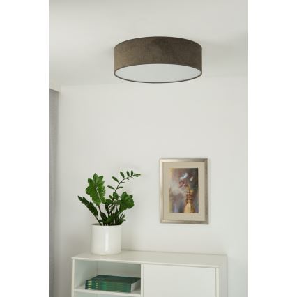 Duolla - Plafón LED CORTINA LED/26W/230V diá. 45 cm 4000K marrón