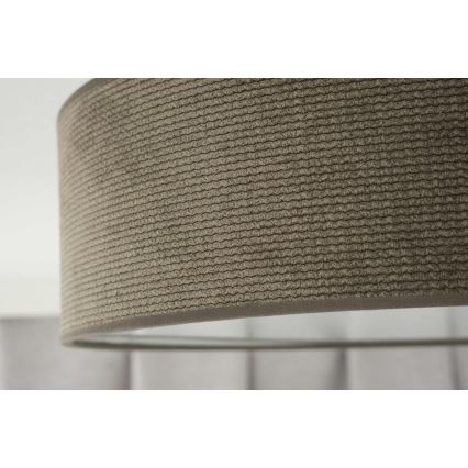 Duolla - Plafón LED CORTINA LED/26W/230V diá. 45 cm 4000K marrón