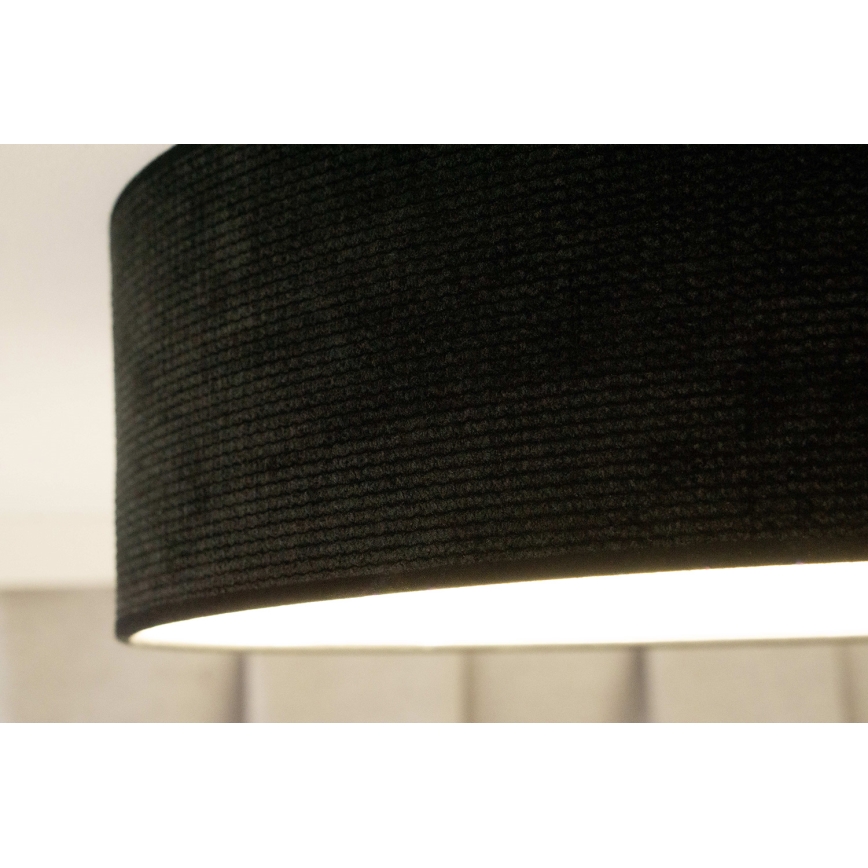 Duolla - Plafón LED CORTINA LED/26W/230V diá. 45 cm 4000K negro