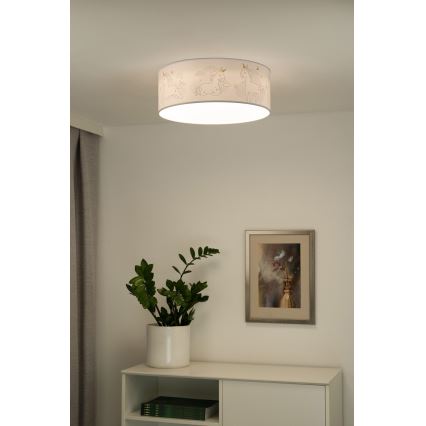 Duolla - Plafón LED infantil CORTINA LED/26W/230V diá. 40 cm 4000K
