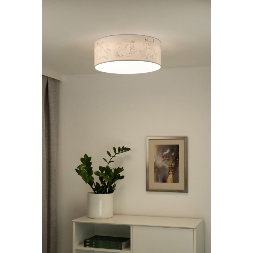 Duolla - Plafón LED infantil CORTINA LED/26W/230V diá. 40 cm 4000K