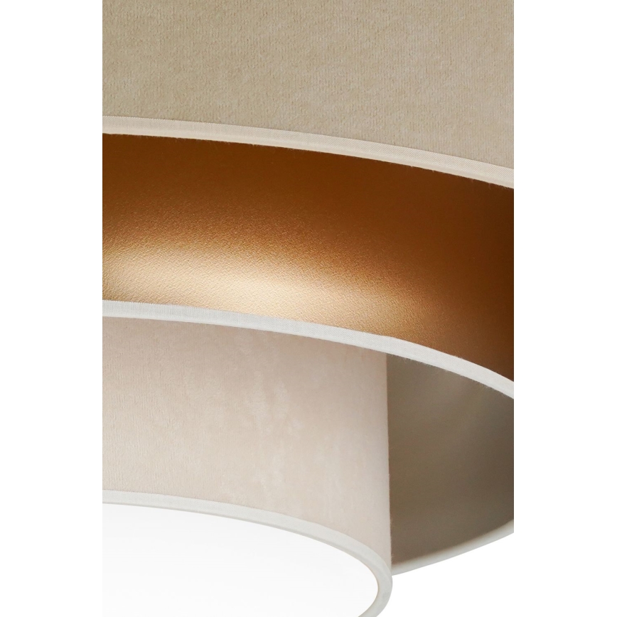 Duolla - Plafón LED LUNETA LED/26W/230V diá. 60 cm 4000K beige/dorado/color crema