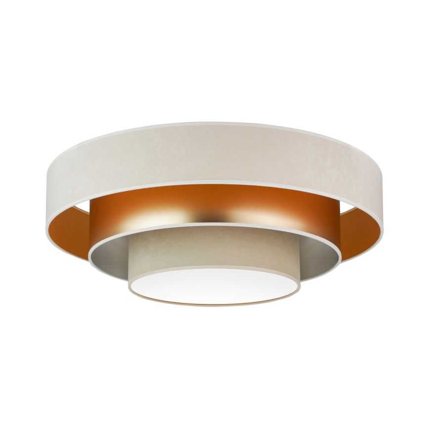 Duolla - Plafón LED LUNETA LED/26W/230V diá. 60 cm 4000K color crema/dorado/beige