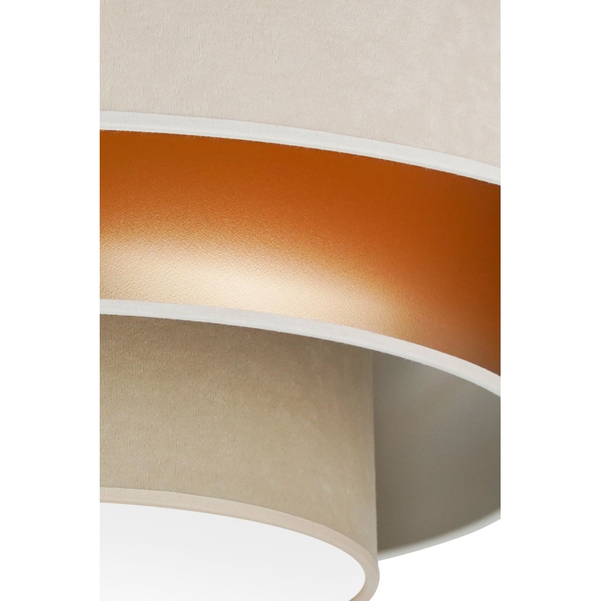 Duolla - Plafón LED LUNETA LED/26W/230V diá. 60 cm 4000K color crema/dorado/beige