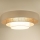 Duolla - Plafón LED LUNETA LED/26W/230V diá. 60 cm 4000K color crema/marrón