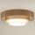 Duolla - Plafón LED LUNETA LED/26W/230V diá. 60 cm 4000K marrón/dorado/blanco