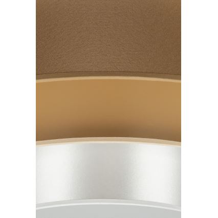 Duolla - Plafón LED LUNETA LED/26W/230V diá. 60 cm 4000K marrón/dorado/blanco