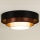 Duolla - Plafón LED LUNETA LED/26W/230V diá. 60 cm 4000K negro/cobre/blanco