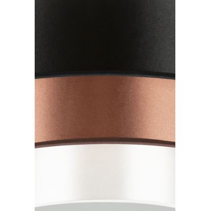 Duolla - Plafón LED LUNETA LED/26W/230V diá. 60 cm 4000K negro/cobre/blanco