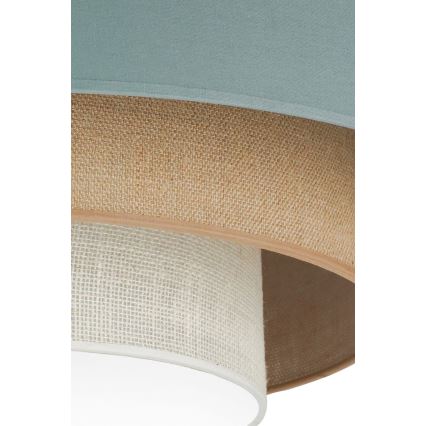 Duolla - Plafón LED LUNETA LED/26W/230V diá. 60 cm 4000K turquesa/beige/color crema