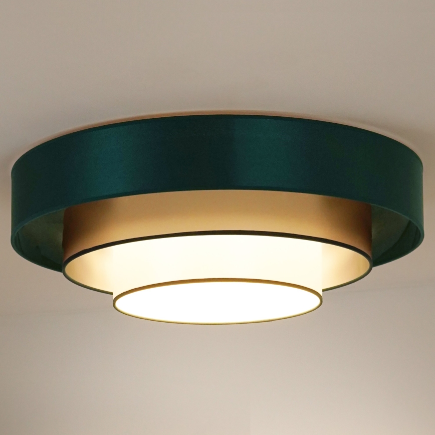 Duolla - Plafón LED LUNETA LED/26W/230V diá. 60 cm 4000K Verde/dorado/blanco