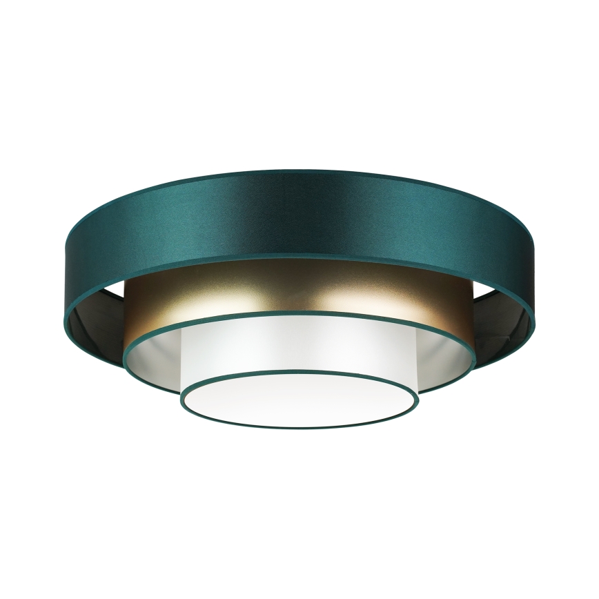 Duolla - Plafón LED LUNETA LED/26W/230V diá. 60 cm 4000K Verde/dorado/blanco