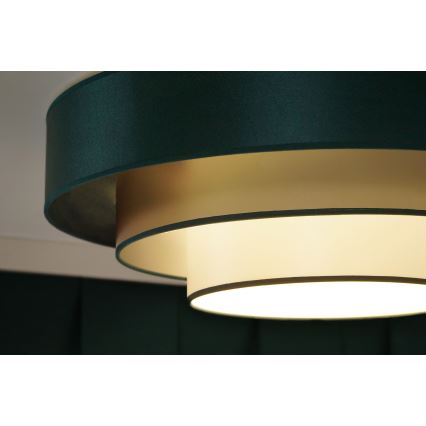 Duolla - Plafón LED LUNETA LED/26W/230V diá. 60 cm 4000K Verde/dorado/blanco