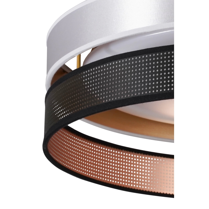Duolla - Plafón LED ROLLER DUO SHINY LED/24W/230V diá. 45 cm plata/negro