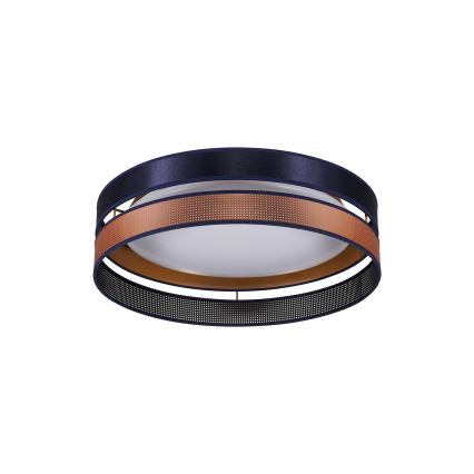Duolla - Plafón LED ROLLER DUO SHINY LED/24W/230V diá. 45 cm azul/cobre