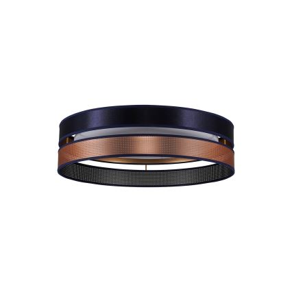 Duolla - Plafón LED ROLLER DUO SHINY LED/24W/230V diá. 45 cm azul/cobre