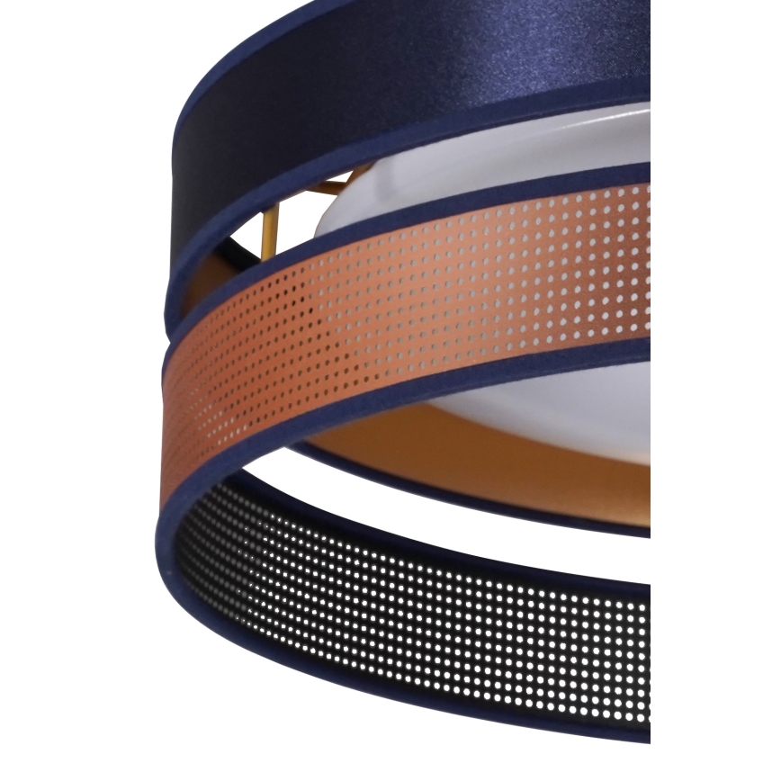 Duolla - Plafón LED ROLLER DUO SHINY LED/24W/230V diá. 45 cm azul/cobre