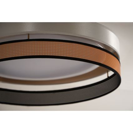 Duolla - Plafón LED ROLLER DUO SHINY LED/24W/230V diá. 45 cm blanco/cobre