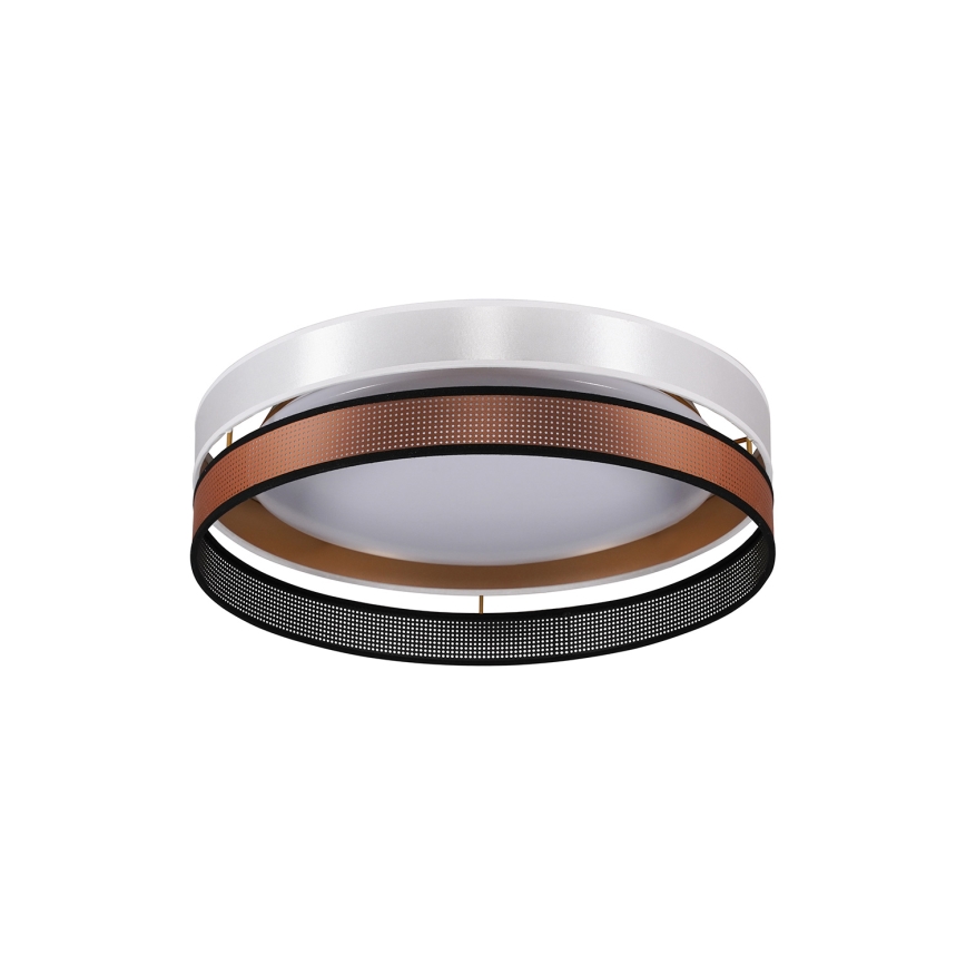 Duolla - Plafón LED ROLLER DUO SHINY LED/24W/230V diá. 45 cm blanco/cobre